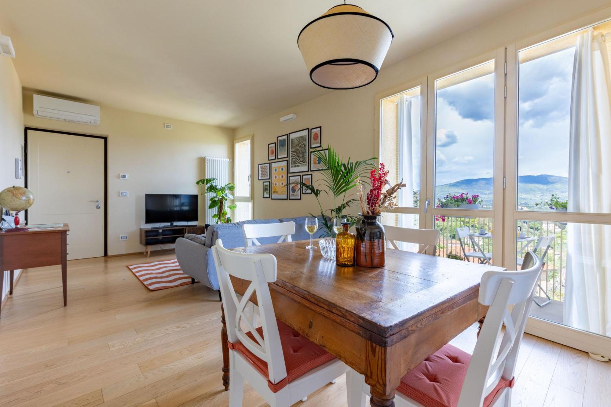 Gladys, Appartamento Con Vista A Fiesole Luaran gambar